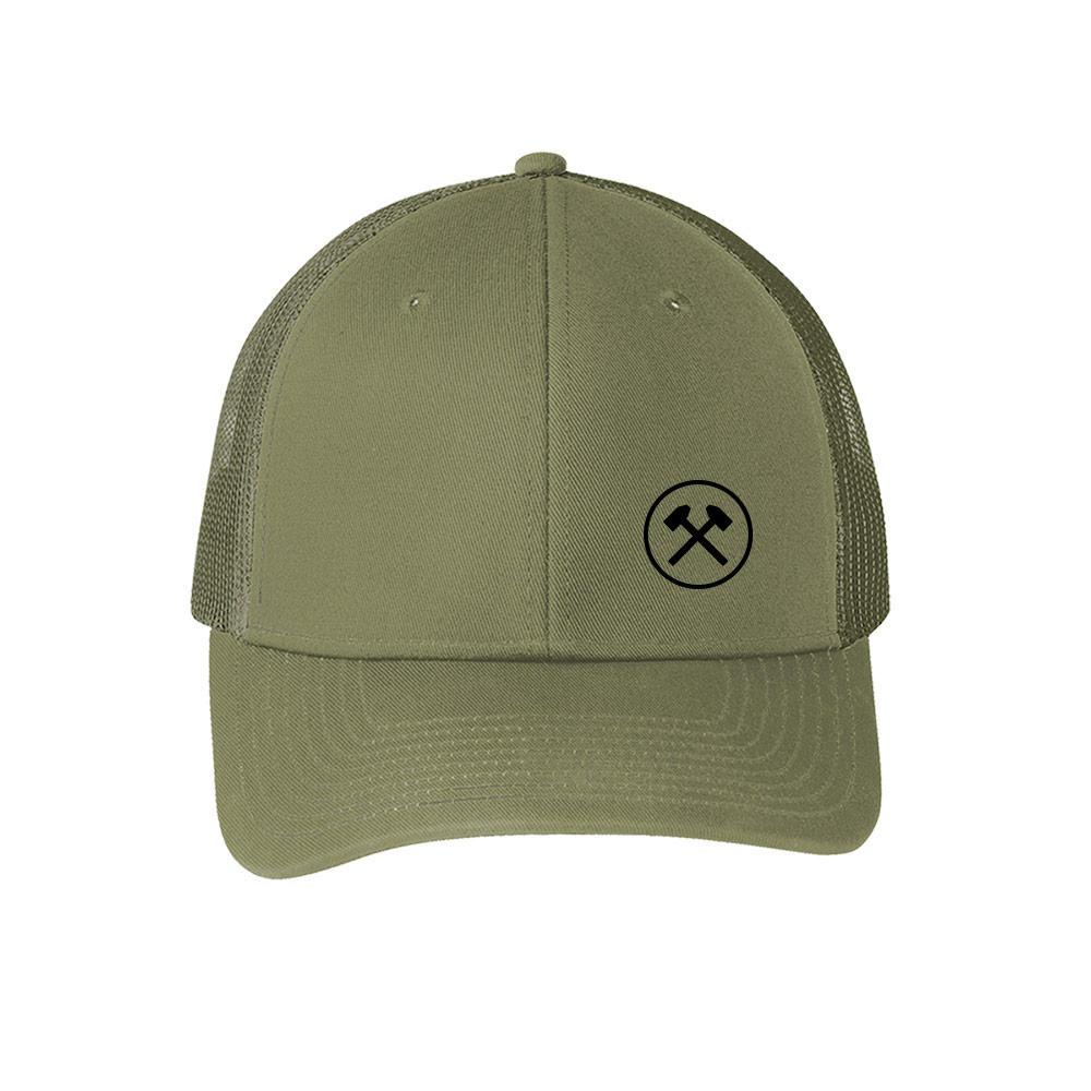 Olive Green Team Muscle Snapback
